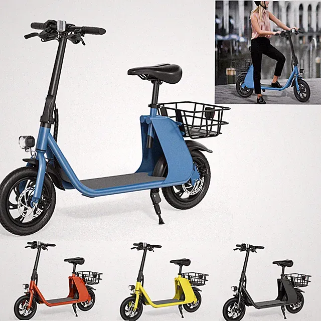 450W E-Foldable Electric Bike Electric Scooter With Seat Ebike UL 2849 certified